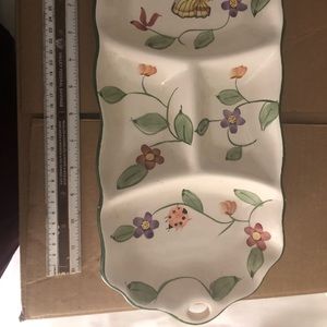 Vintage 4-tray relish dish